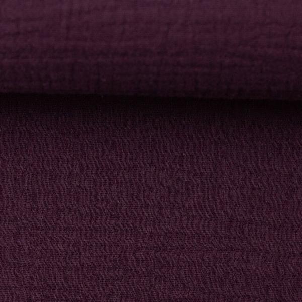 Musselin - Double Gauze -  Jenke Uni Bordeaux by Swafing